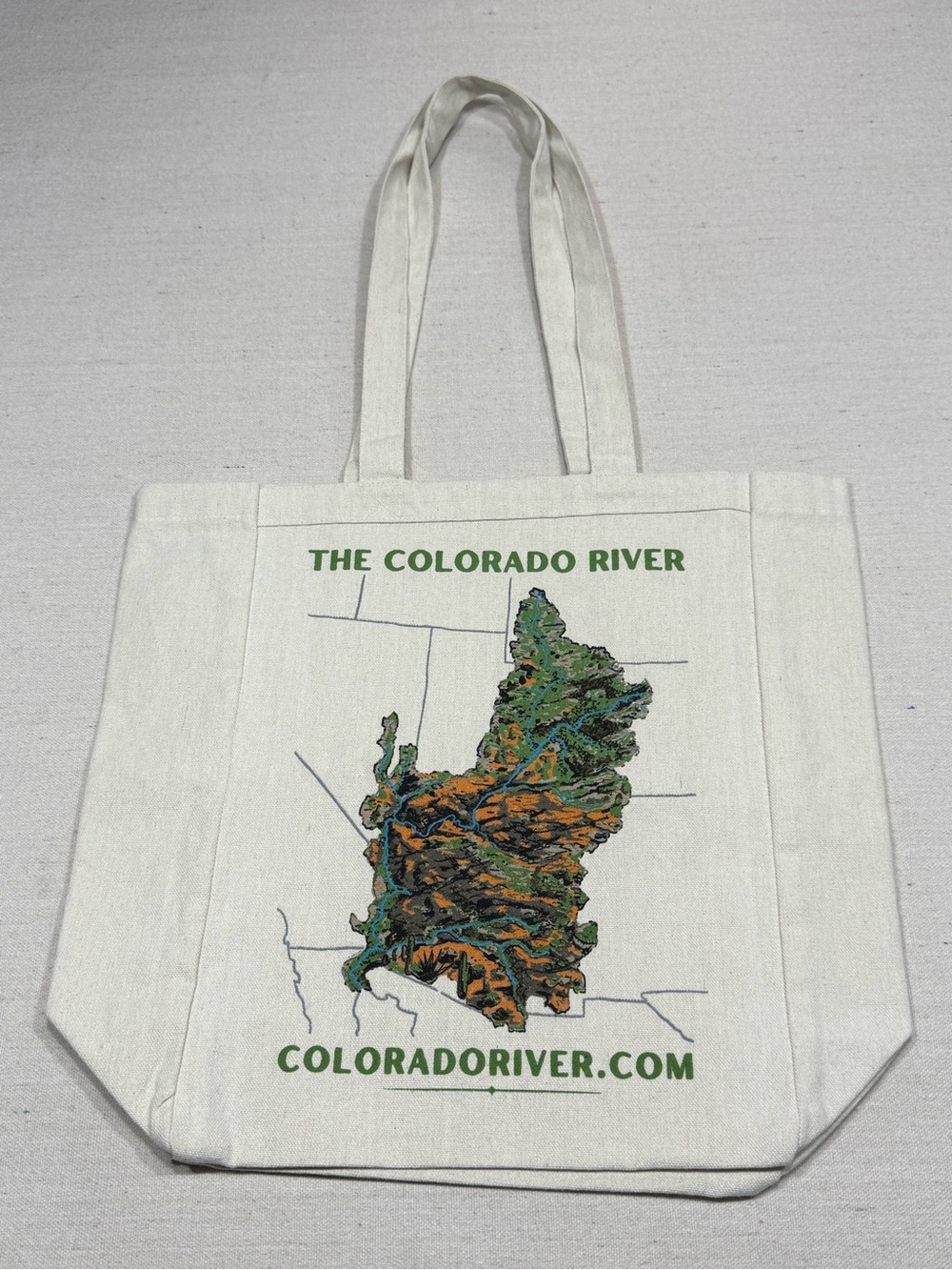 Classic Colorado River Canvas Tote Bag